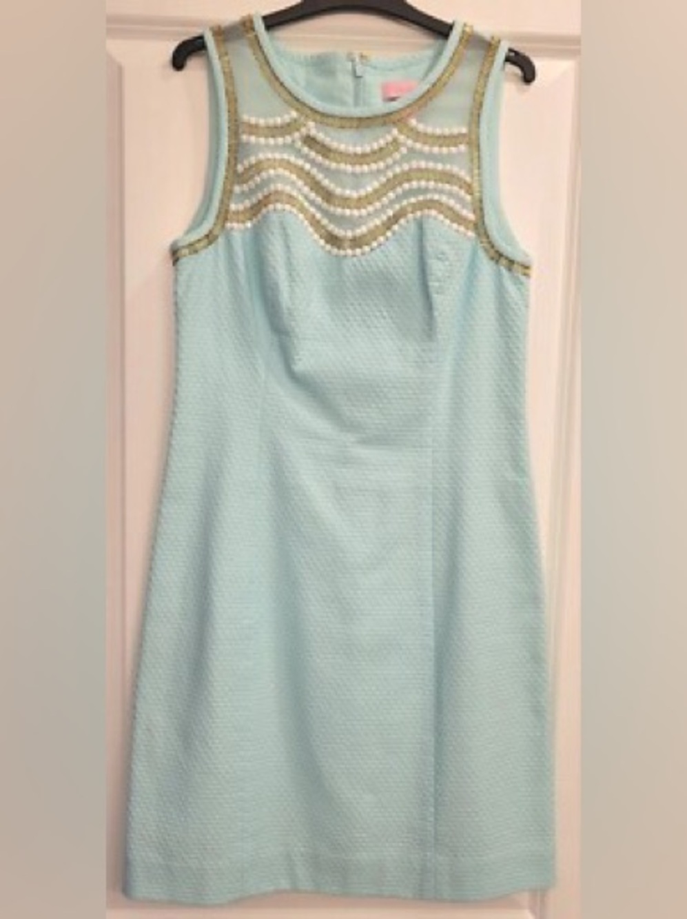 Lilly Pulitzer Light Aqua Mini A-Line Dress